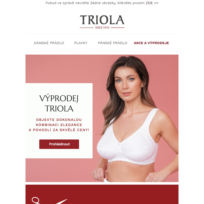 _ LIKVIDACE od 149 Kč | TRIOLA podprsenky ve výprodeji | Menstruační kalhotky