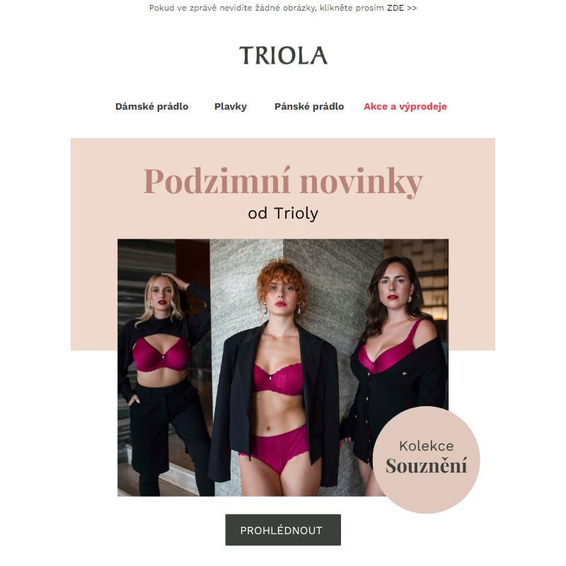 _ Podzimní kolekce Triola | Noční prádlo | Tílka ve slevě