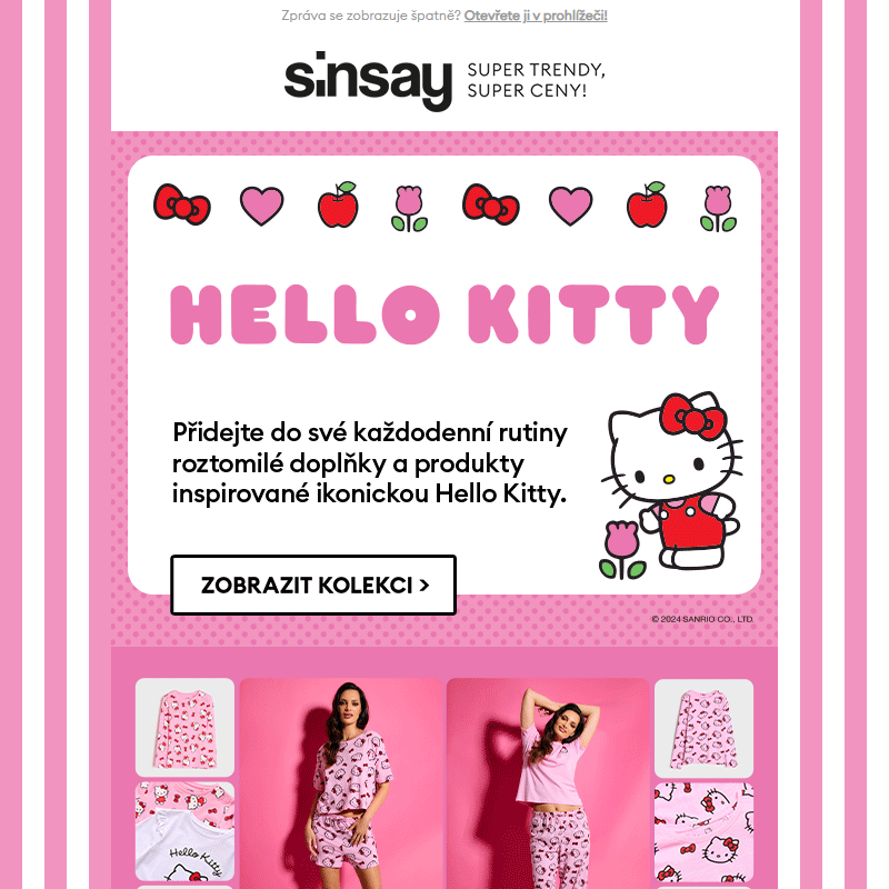 Nejprodávanější kolekce Hello Kitty _