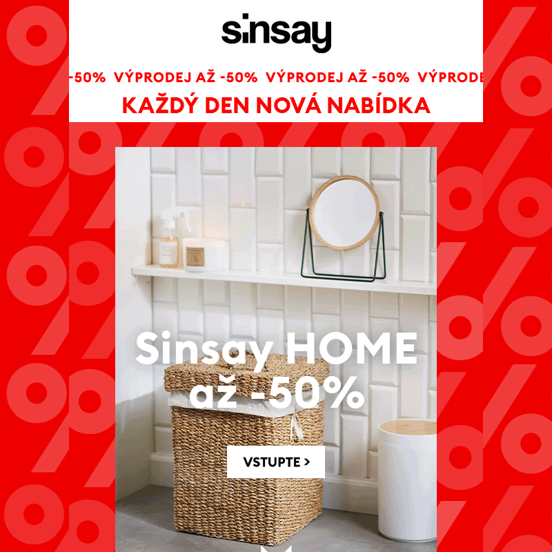 Kolekce Sinsay HOME _ až -50%! _