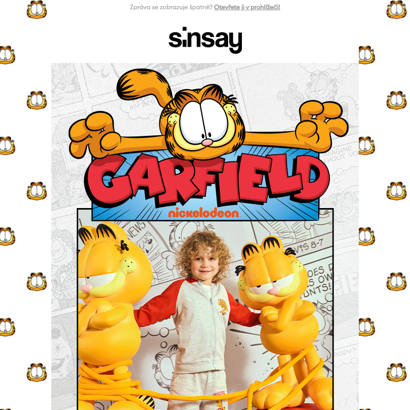Garfield kolekce v Sinsay _