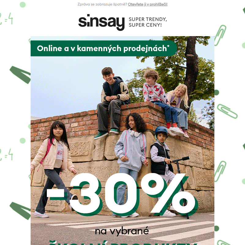 [ -30% ] na ŠKOLNÍ VÝBAVU _