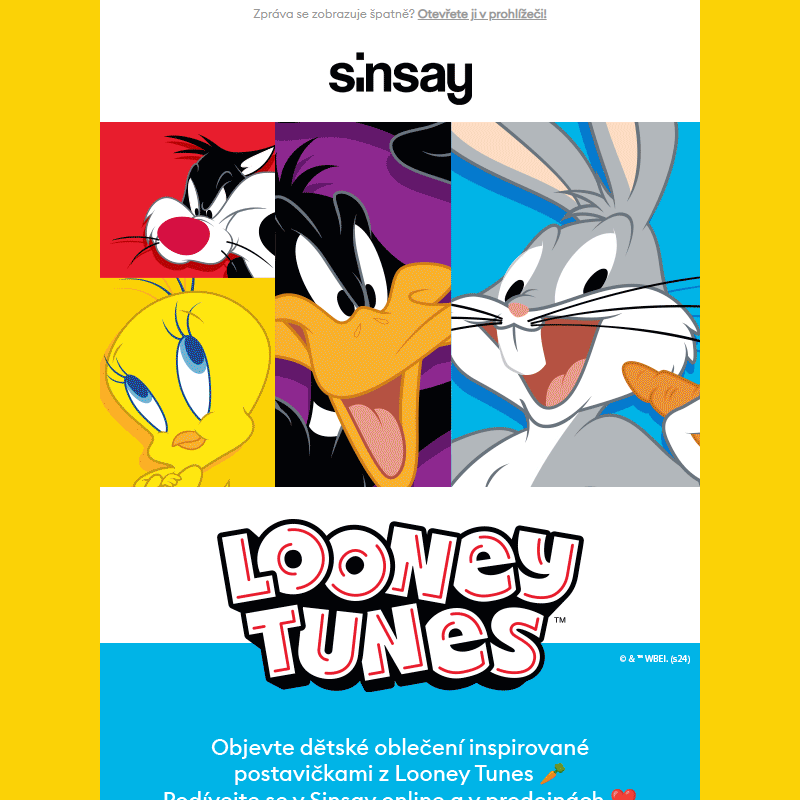 Looney Tunes již v Sinsay! _