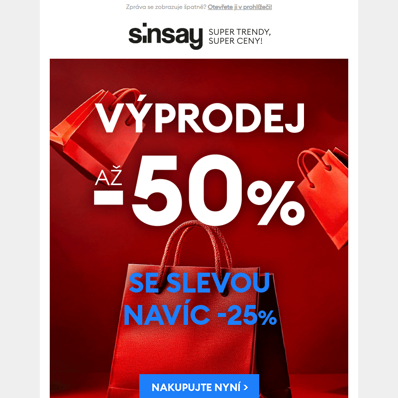 _ NAVÍC -25% na Výprodej až -50% _