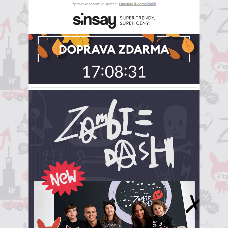 _ ____NOVINKA v Sinsay _ ZOMBIE DASH _