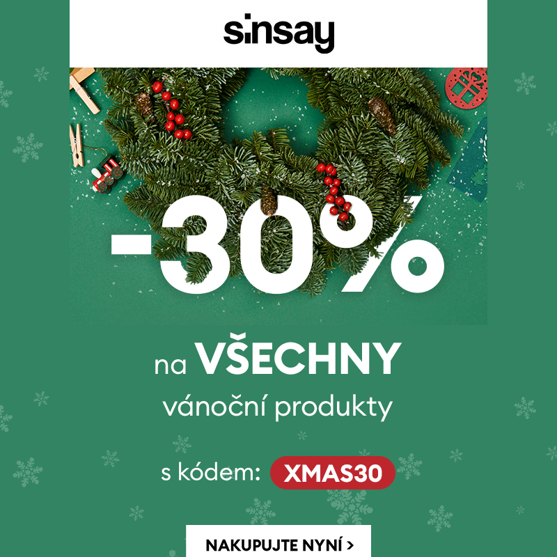 -30% na CELOU vánoční kolekci _