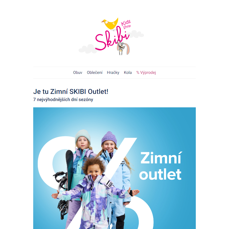 Čekáte na Skibi Zimní OUTLET?