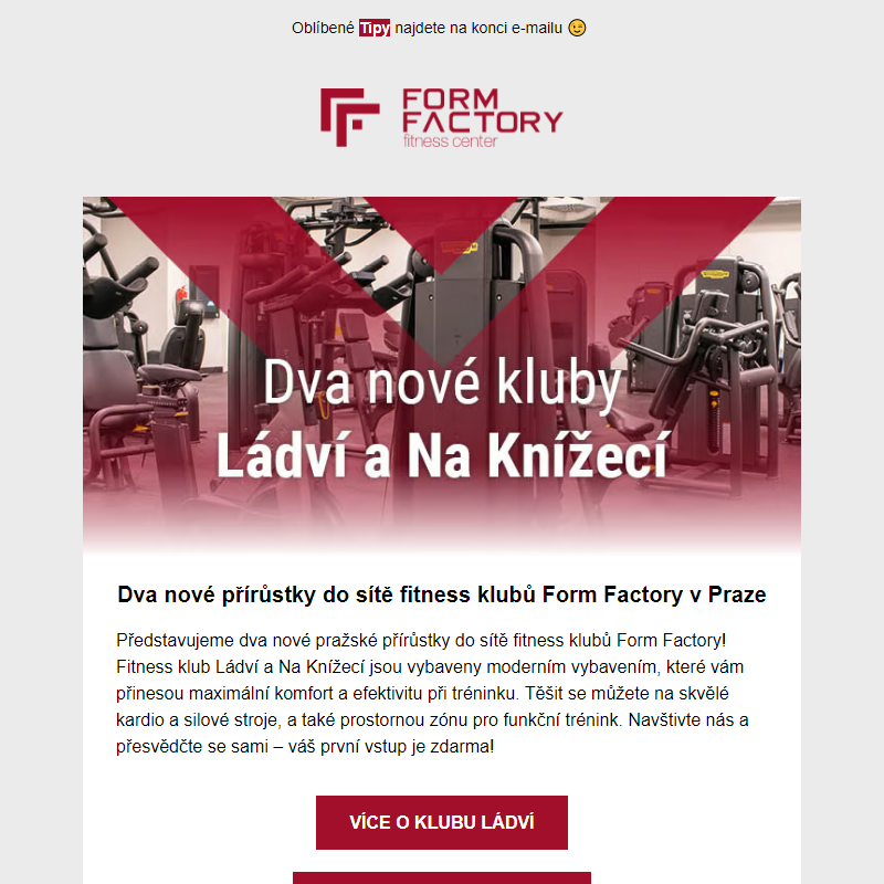 Dva nové přírůstky fitness klubů v Praze – Ládví a Na Knížecí