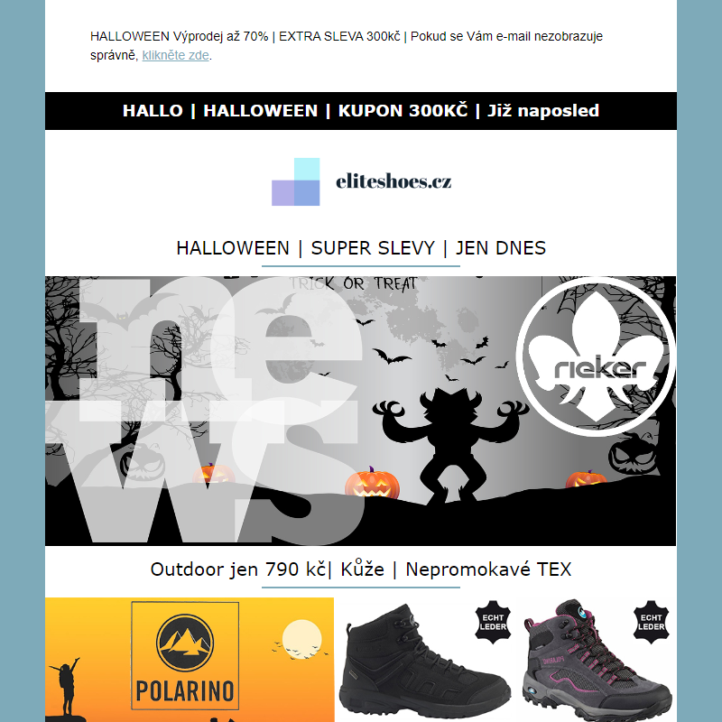 HALLOWEEN SLEVY | DNES kupon 300kč