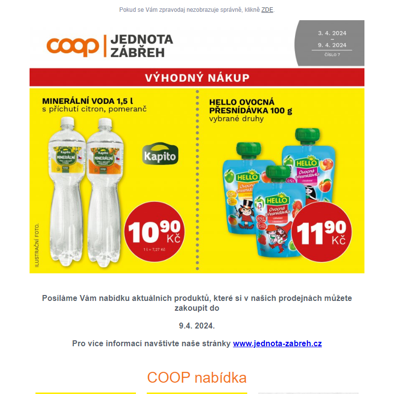 COOP: Výhodný nákup