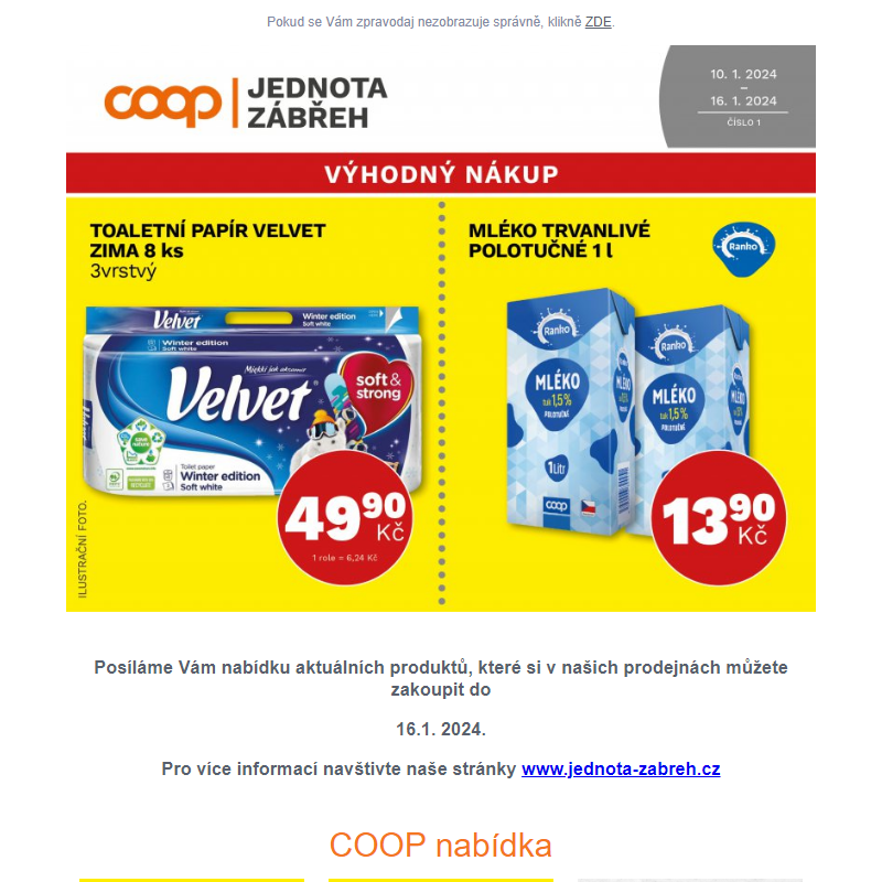 COOP: Výhodný nákup