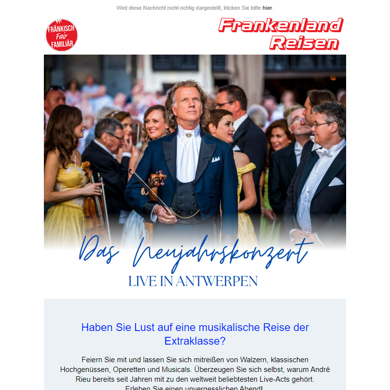 Neujahrskonzert mit Star-Geiger Andre Rieu _