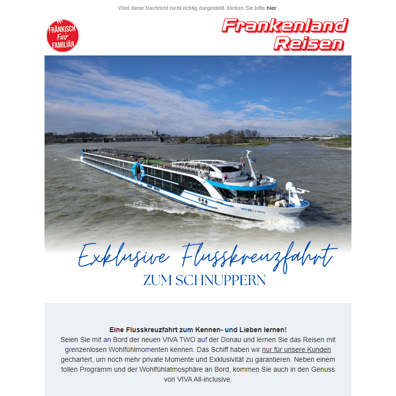 _Flusskreuzfahrt zum Schnuppern - Exklusiv nur für Sie!_