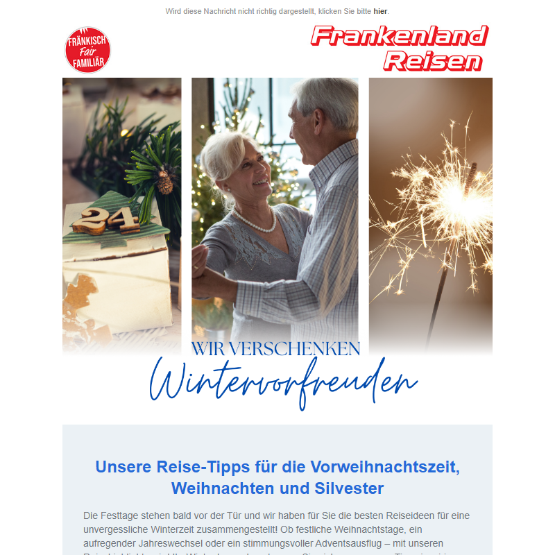 Festtage, Auszeit & Jahreswechsel – Traumhafte Reiseziele für Ihre Winterzeit!