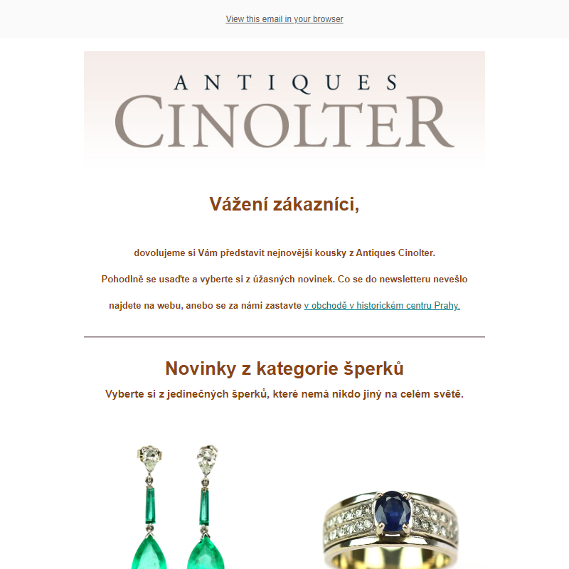 Newsletter Antiques Cinolter