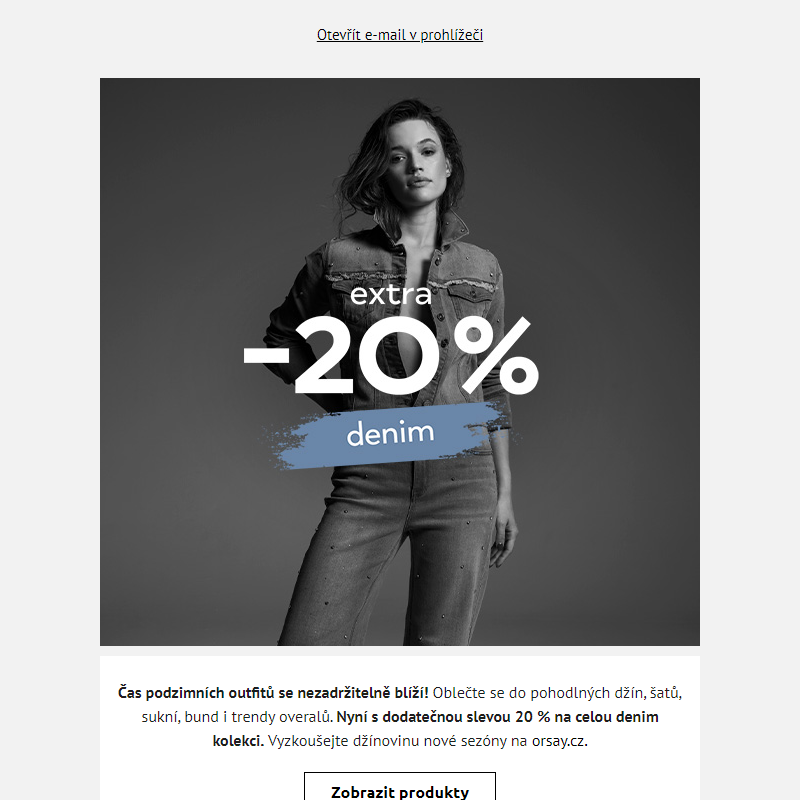 Extra -20 % na denim kolekci _