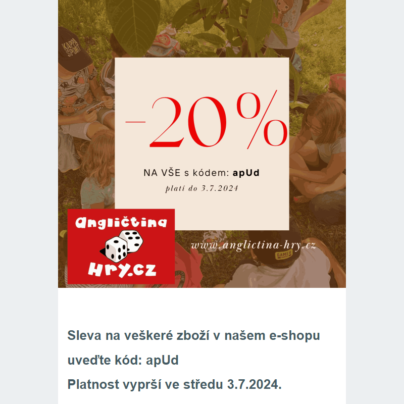 Letní sleva 20% na vše __