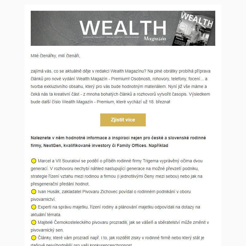 _ Wealth Magazín - WMAG News 1 / Únor