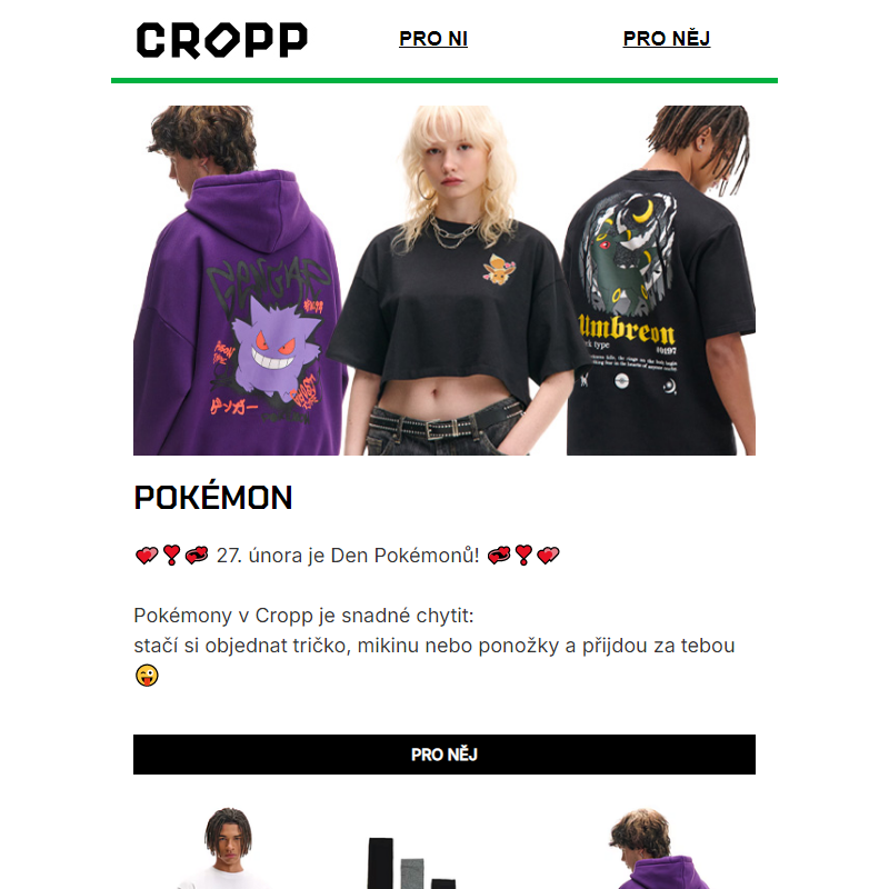 Chyť je všechny: Pokémoni v Cropp _