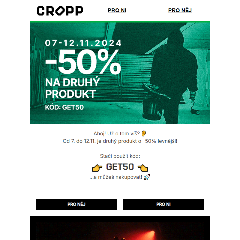 -50% na druhý produkt ____