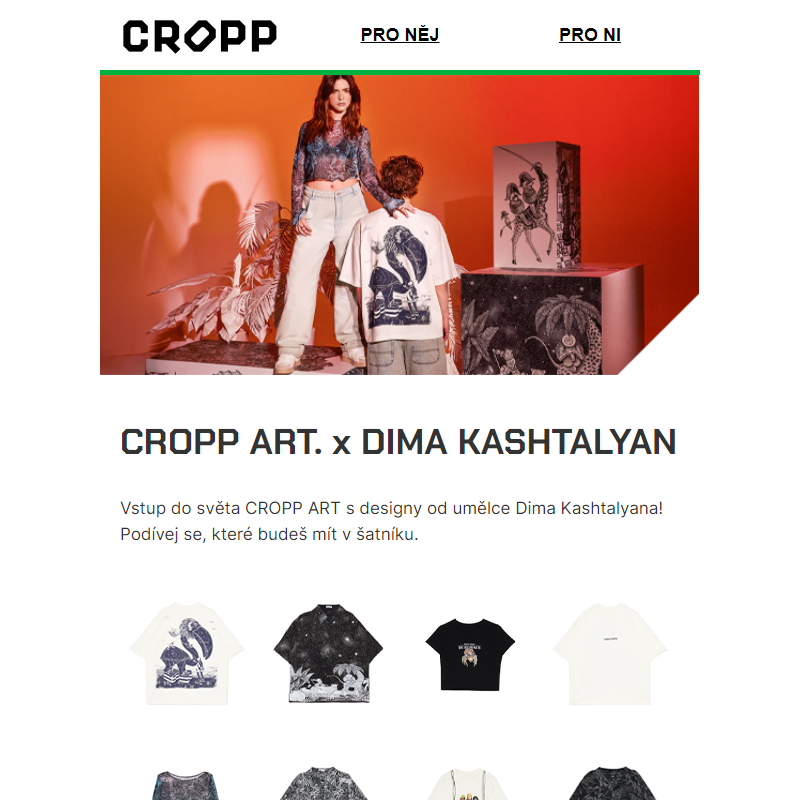 Objev naši novou kolekci: CROPP ART. x DIMA KASHTALYAN_