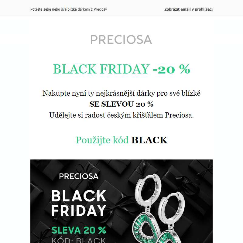 Black Friday: SLEVA 20 %