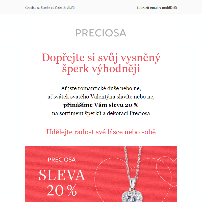 Valentýnská SLEVA 20 % s kódem LOVE24