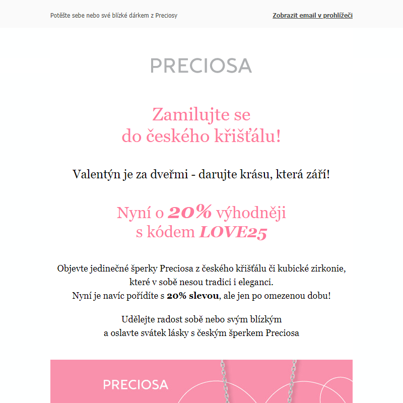 Valentýnská akce: SLEVA 20 %