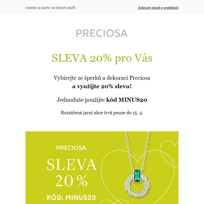 SLEVA 20 % s kódem MINUS20