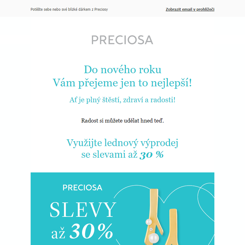 Lednový výprodej: SLEVY AŽ 30 %