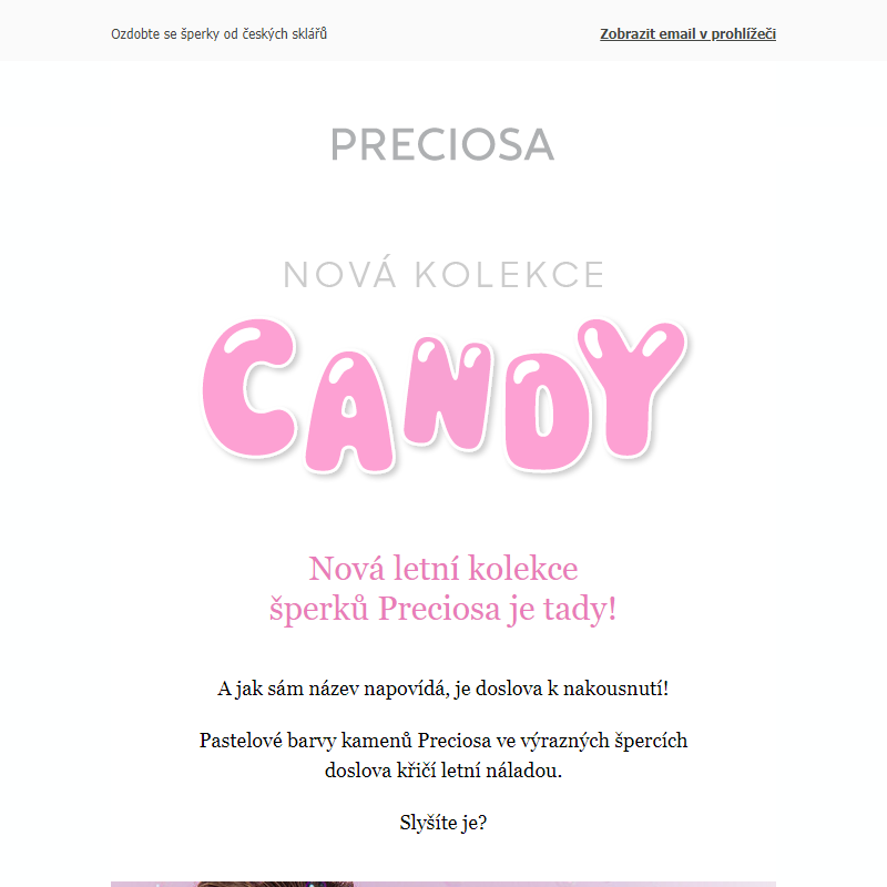 Nová kolekce šperků Candy