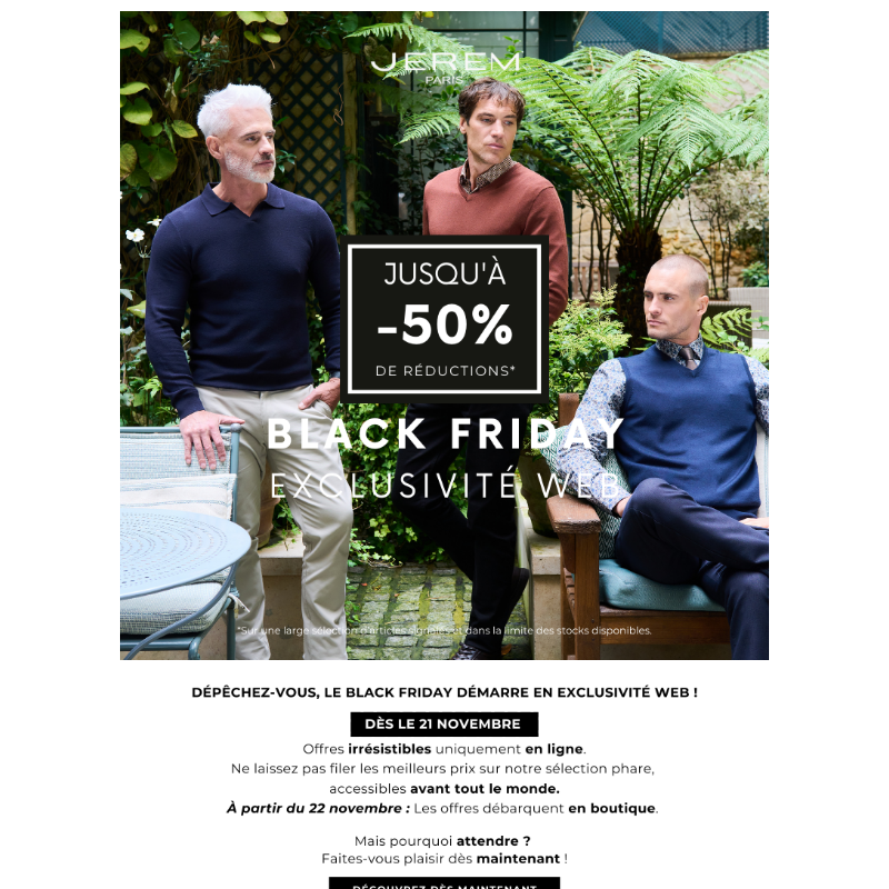 Le Black Friday est déj_ l_, en avant-premi_re et exclusivement sur le web !