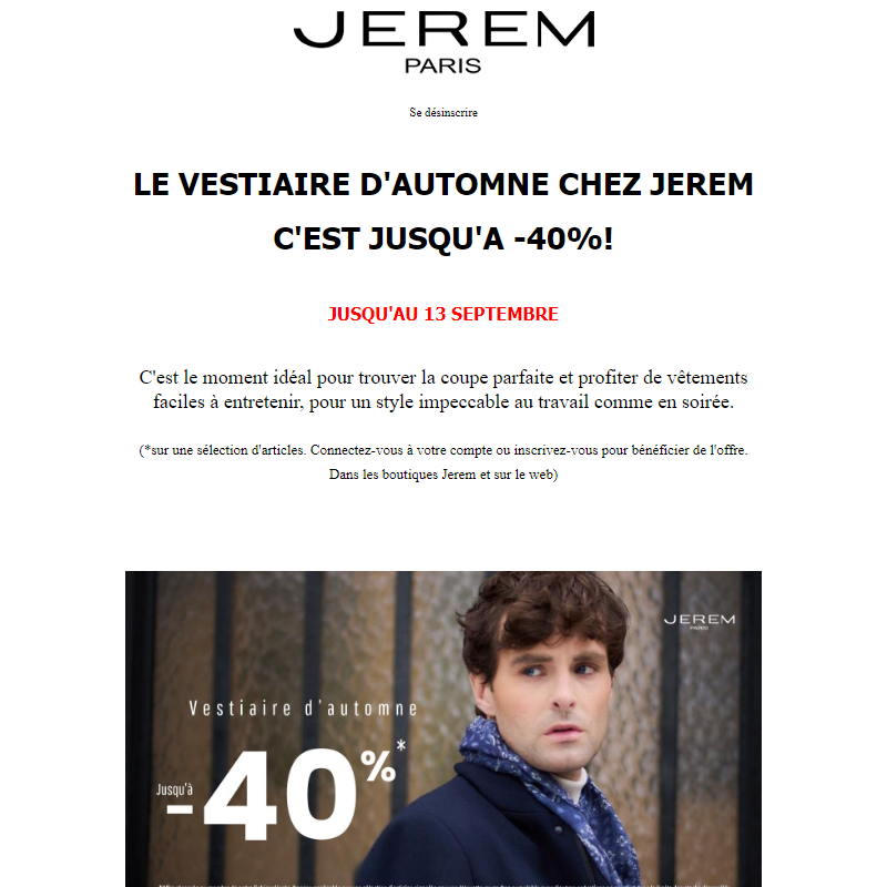 _Vestiaire d'automne Jerem jusqu'a -40%!