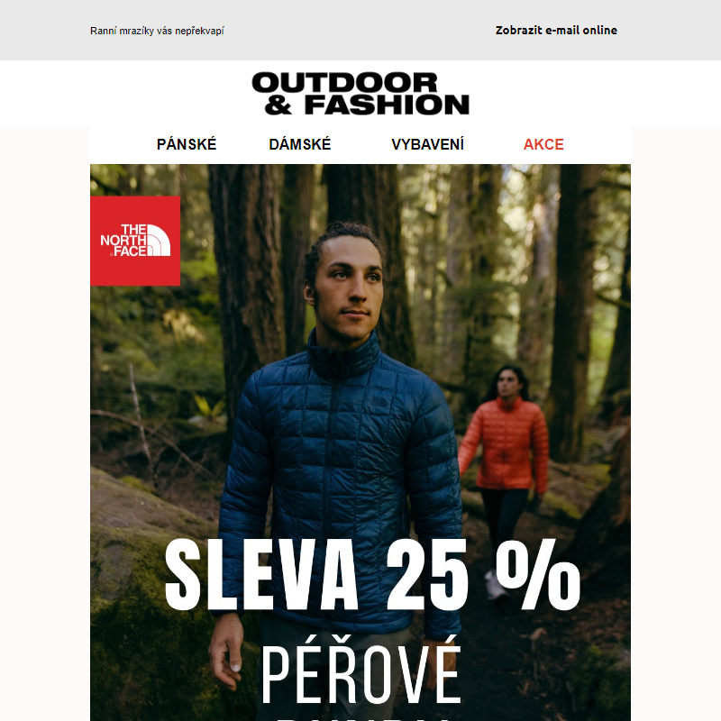 _Péřové bundy The North Face se slevou 25%