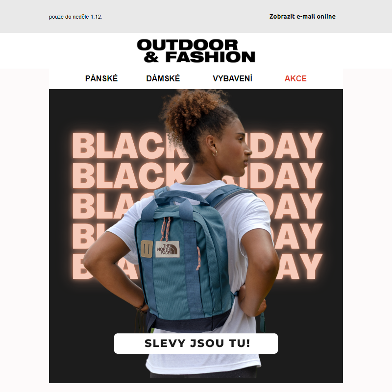 _Black Friday slevy na The North Face jsou tu