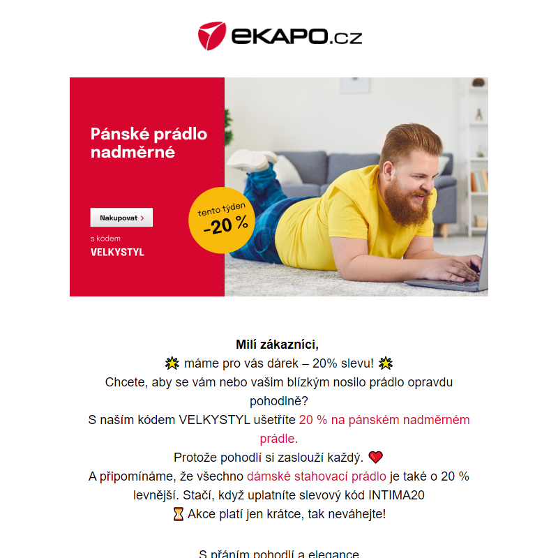 _ Máme pro vás dárek – 20% slevu _