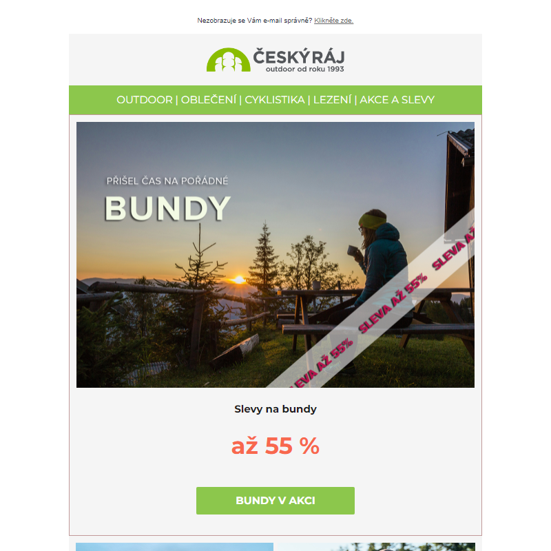 Slevy na bundy až 55 % _