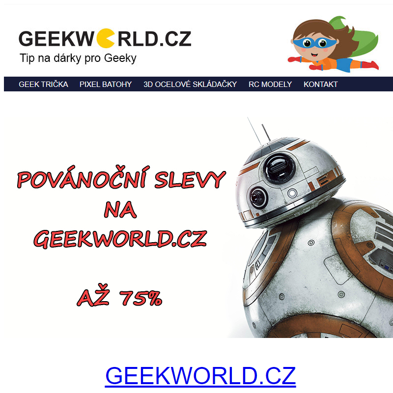 Lednové slevy na Geekworld.cz