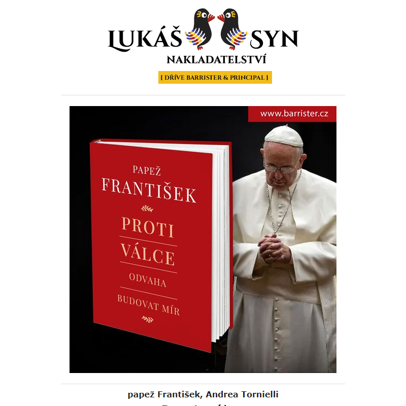 Právě vychází nová kniha papeže Františka