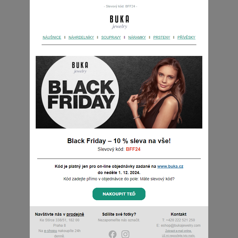 Black Friday – 10 % sleva na vše! _ Pouze do neděle