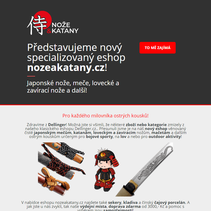_ NozeaKatany.cz - představujeme nový specializovaný eshop od Dellinger! _