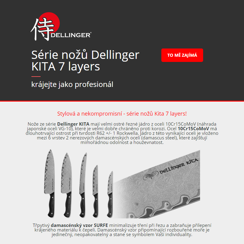 _ Edice nožů Dellinger KITA 7-layers - krájejte jako profesionál _