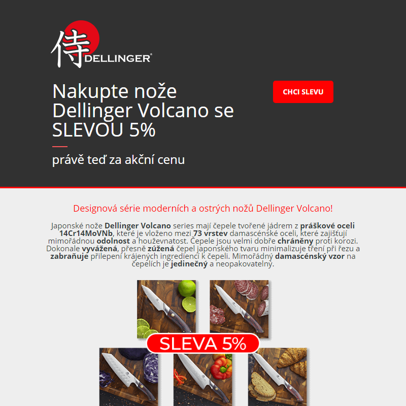_ Dellinger Volcano - designové nože se SLEVOU 5% _