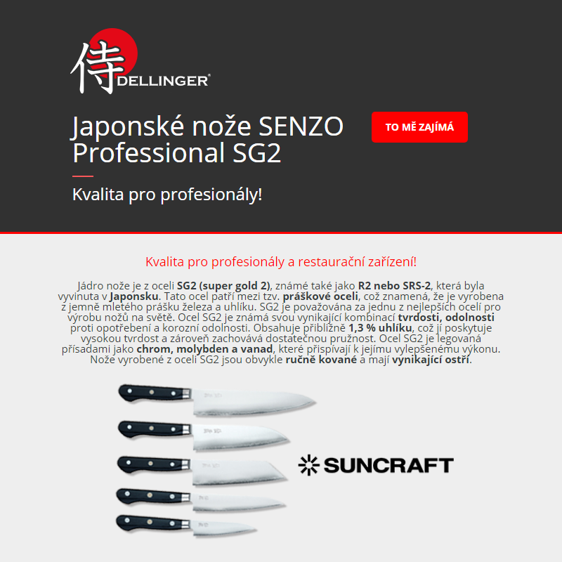 _ Dellinger - kvalita pro profesionály - Suncraft SENZO Professional SG2! _
