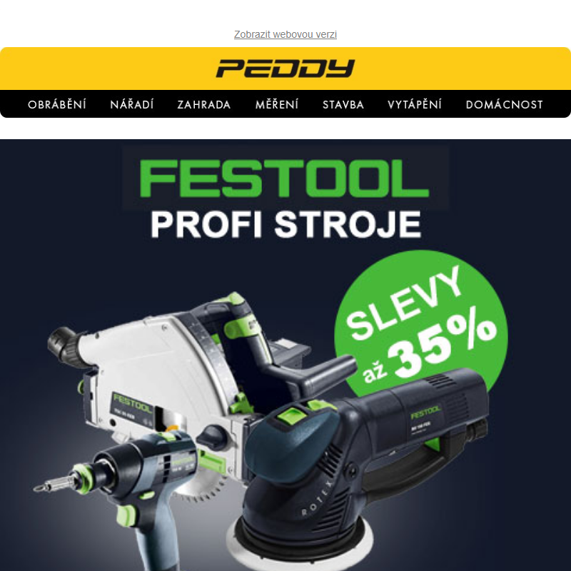 Akce POWERSTATION Cashback FESTOOL > Stroje za výprodejové ceny > Ušetřete až 50% na příslušenství > Platnost jen do vyprodání!