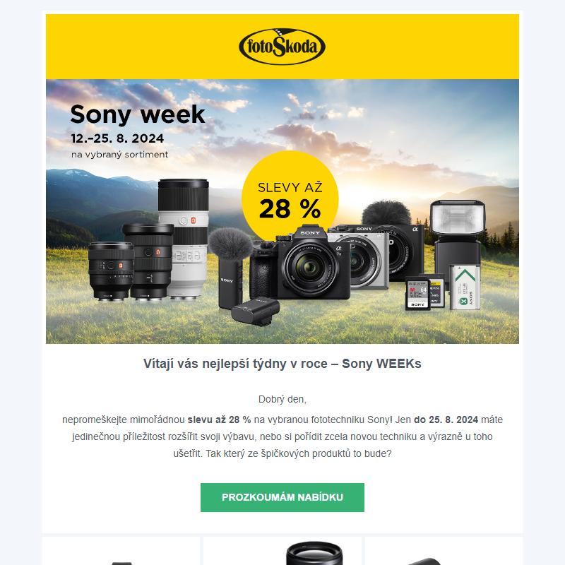 _ Sony WEEK: Sleva až 28 % na vybrané produkty!