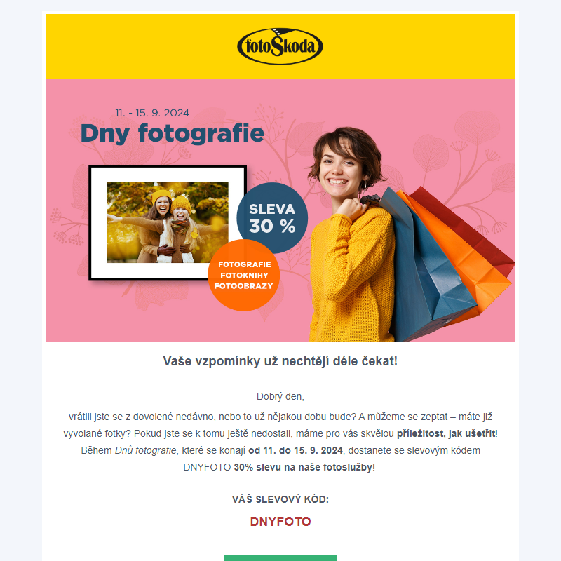 _ Dny fotografie: Přichází 30% sleva na fotoslužby!