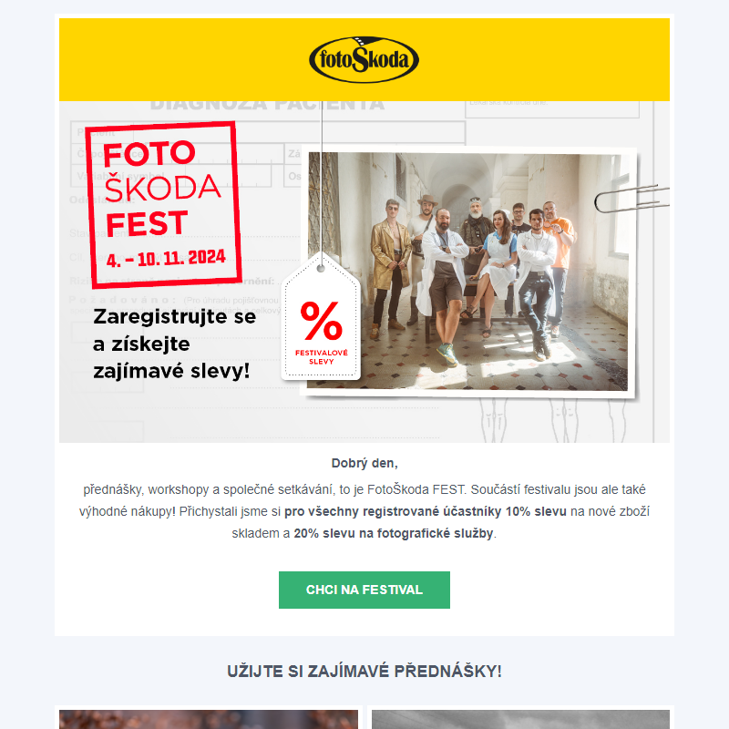 _ FotoŠkoda FEST: Přijďte na festival a ušetřete!