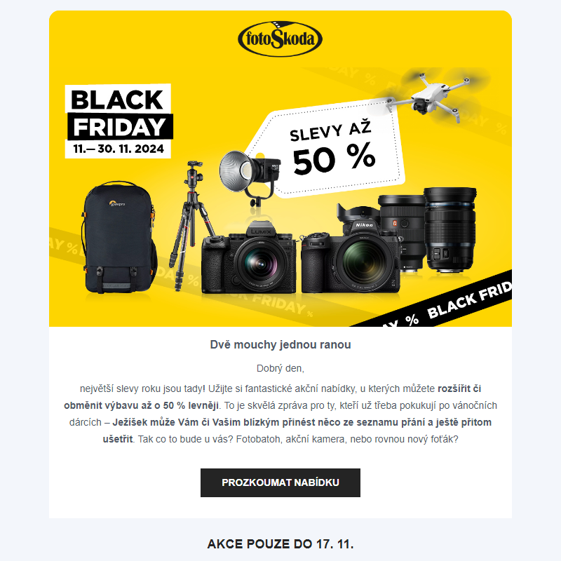 _ Black Friday: Ulovte si slevu až 50 %!