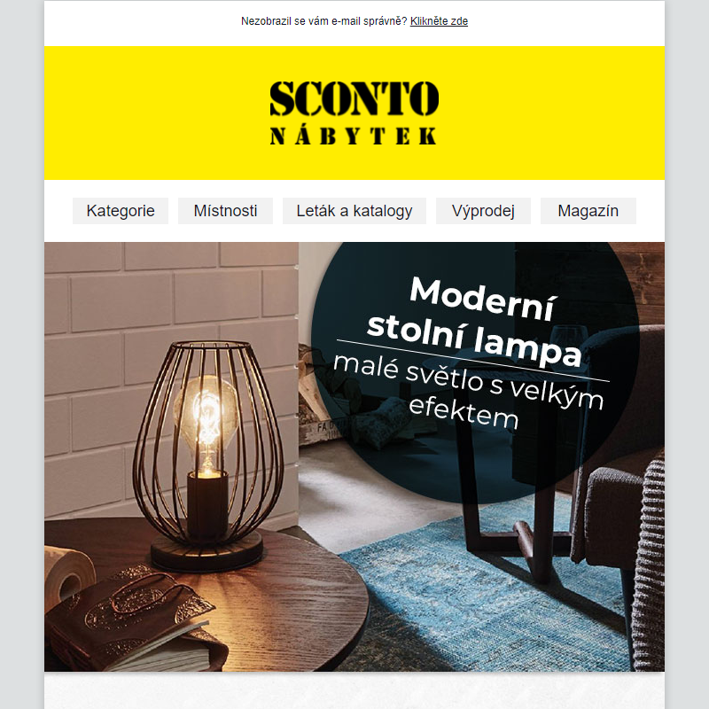 _Moderní stolní lampa - malé světlo s velkým efektem.